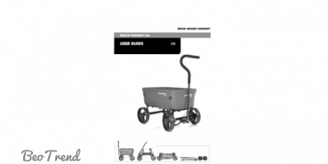 Beachwagon LITE Bollerwagen faltbar HELLGRAU