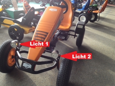 Gokart SPEZIAL Kurvenlicht 2x Front und 1x Rücklicht