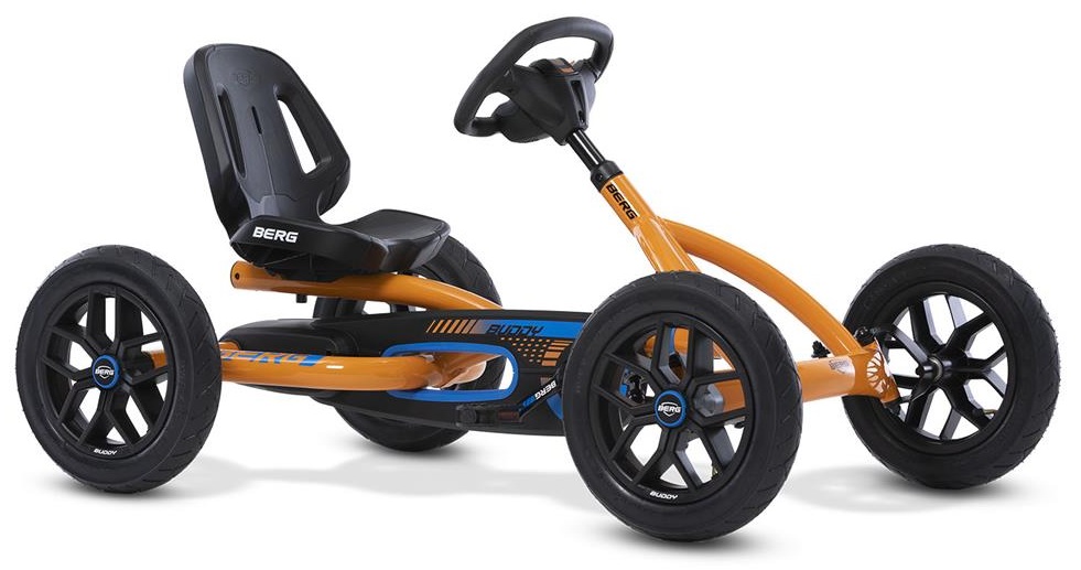 BERG Rundumlicht für XL/XXL Pedal-Gokarts, mit Stange, orange